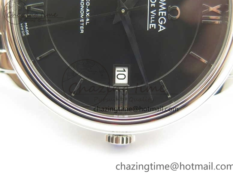 0402 De Ville SS RXW 1:1 Best Edition Black Dial on SS Bracelet A2892 (Free Leather Strap) Sporty 8017